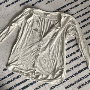 Grey speckled long sleep t-shirt